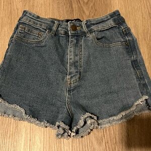 Classic Blue Denim Women's Jean Shorts